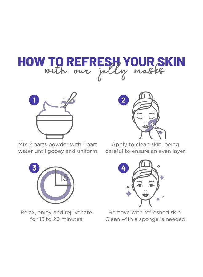 برون قناع جيلي من براون، قناع مطاطي مقشر للعناية بالوجه برائحة اللافندر الأزرق | مجموعة أقنعة جل مرطبة للعناية بالبشرة، عبوة من 23 أونصة سائلة - Image 4