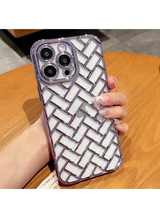 اس-توب جراب لهاتف iPhone 13 Pro، جراب هاتف منسوج بتقنية الطلاء الكهربائي ثلاثي الأبعاد والنقش بالليزر - Image 1