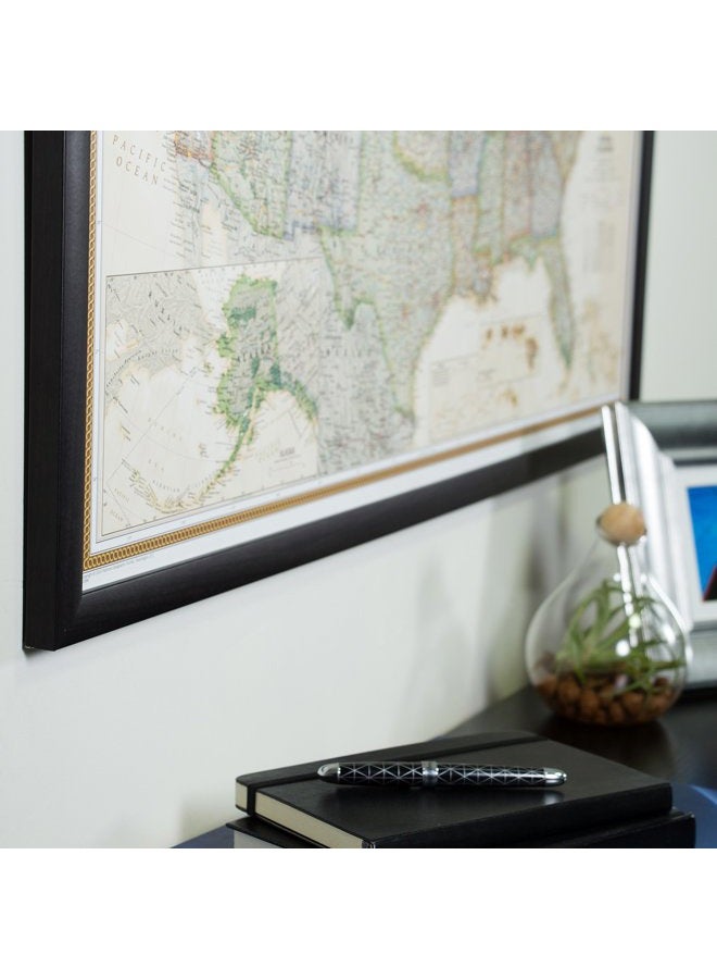 Craig Frames Wayfarer, Executive United States Push Pin Travel Map - Image 3