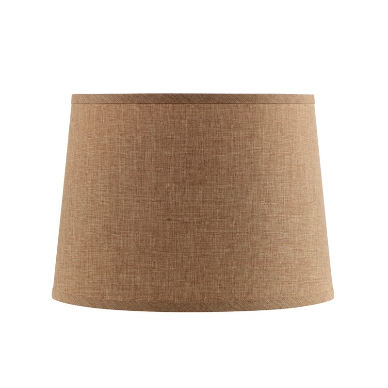Aspen Creative 32077 Transitional Hardback Empire Shaped Spider Construction Lamp Shade in Light Brown, 12" Top x 14" Bottom x 10" Slant Height - Image 3