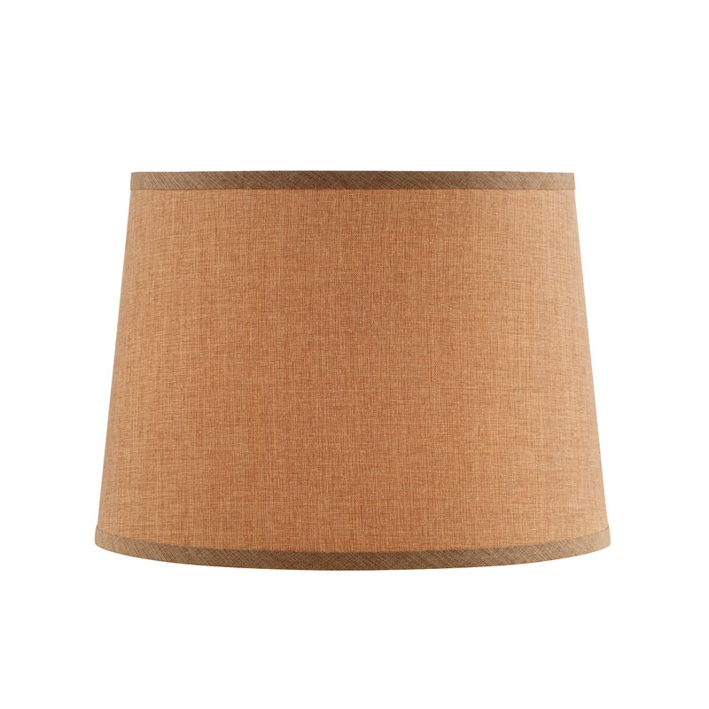 Aspen Creative 32077 Transitional Hardback Empire Shaped Spider Construction Lamp Shade in Light Brown, 12" Top x 14" Bottom x 10" Slant Height - Image 2