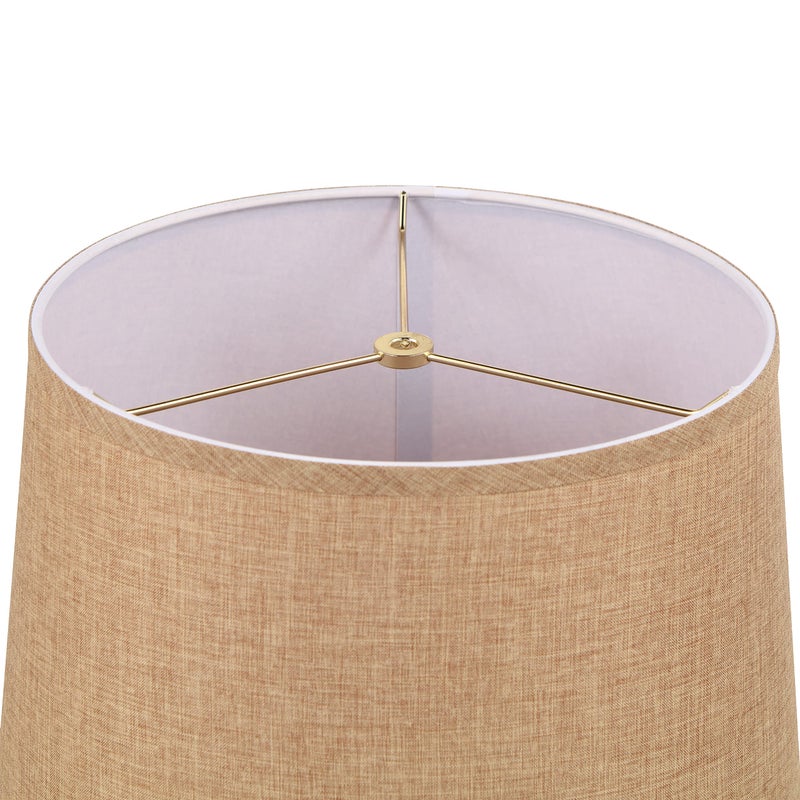 Aspen Creative 32077 Transitional Hardback Empire Shaped Spider Construction Lamp Shade in Light Brown, 12" Top x 14" Bottom x 10" Slant Height - Image 4