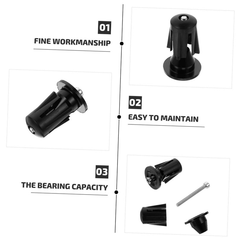 Bike Handlebar End Plugs 3 Pack Aluminum Alloy Lightweight for Mountain and Road - Image 4