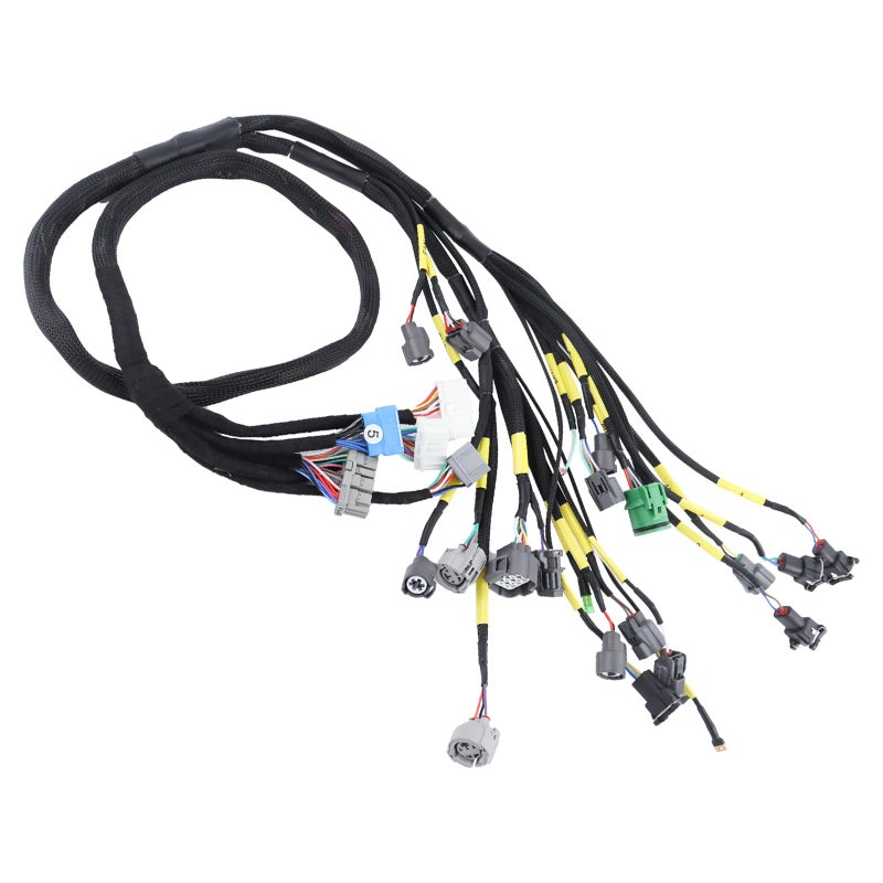 MISIOEK Engine Wiring Harness Compatible with Honda Civic Integra B16 B18 D16 OBD1 Budget D BSeries Tucked CNCHOBD11