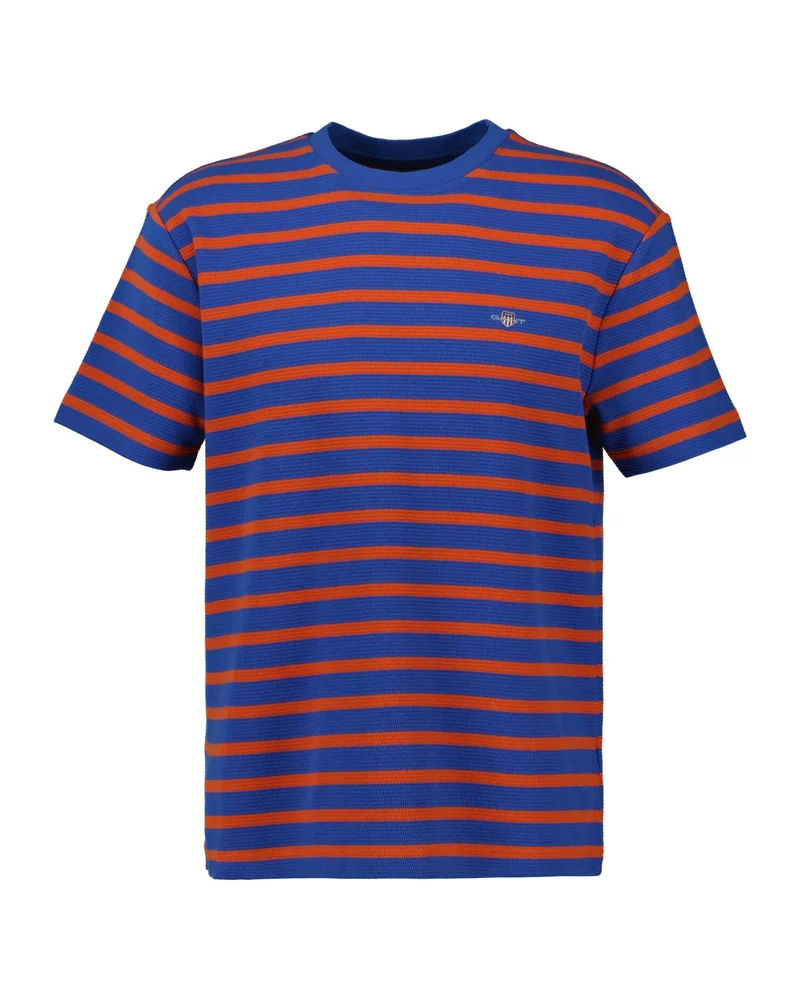 Gant Waffle Stripe Short Sleeve T-Shirt
