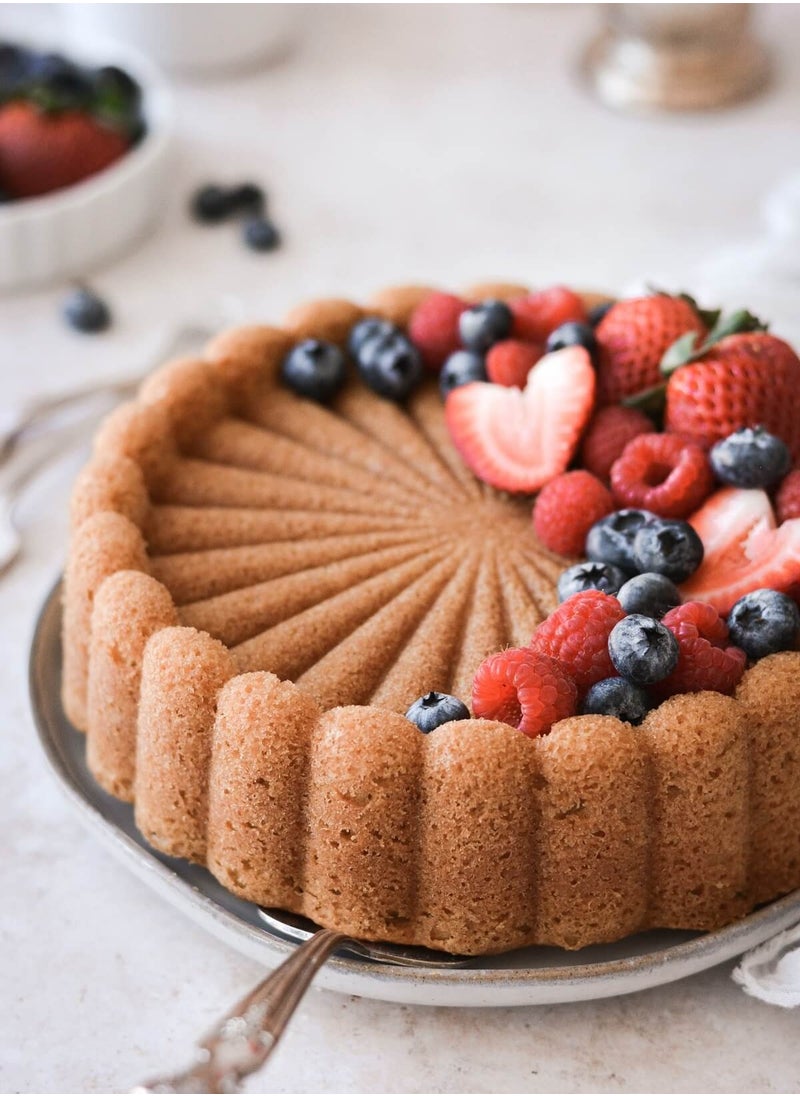 BLACKSTONE Silicone Charlotte Cake Pan, Nonstick Round Cake Mould 20x6 cm  - Image 3