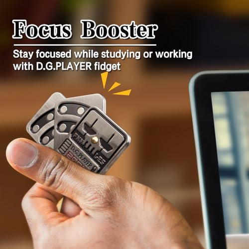 D.G.PLAYER Fidget Toys Adults, Metal EDC Fidget Slider, Poker Fidget Magnetic Toys for Anxiety, Relieve Stress, Focus, Find Inspiration, Portable Design - Image 4