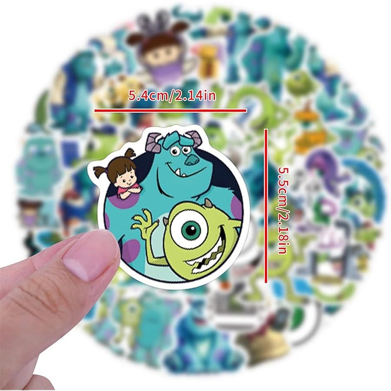 LHST 50Pcs Monsters, Inc Stickers Pack Waterproof Sticker Decals for Water Bottle,Laptop,Phone,Skateboard,Scrapbooking,Bumper Gifts for Kids Teens Adults for Party Supply Favor (Monsters, Inc) - Image 2