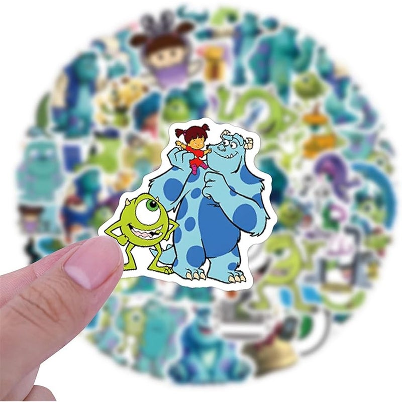 LHST 50Pcs Monsters, Inc Stickers Pack Waterproof Sticker Decals for Water Bottle,Laptop,Phone,Skateboard,Scrapbooking,Bumper Gifts for Kids Teens Adults for Party Supply Favor (Monsters, Inc) - Image 3