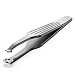 BEZOX Nose Hair Trimmer for Men Women Stainless Steel Nasal Hair Cutter RoundTip Safe Manual Body Trimmers for Men Portable Facial Hair Remover Silver - Image 2