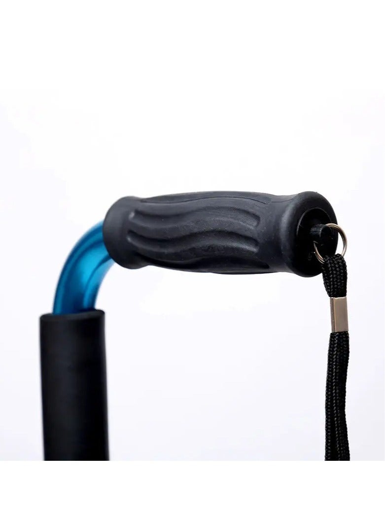 Ultra Light Retractable Aluminum Four-Legged Walking Sticks Cane - Image 3