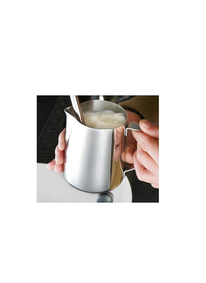 Milk jug stainless steel milk pitcher, milk frothing jug for making coffee cappuccino (350ml) - pzsku/Z8D05F2A90327EB2309D3Z/45/_/1729952950/2bde9ca3-a31c-48c0-be78-efb4ee5de708