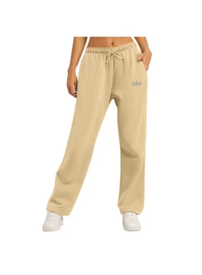 Accolade Straight-Leg Loose-Fitting Fleece Track Pants