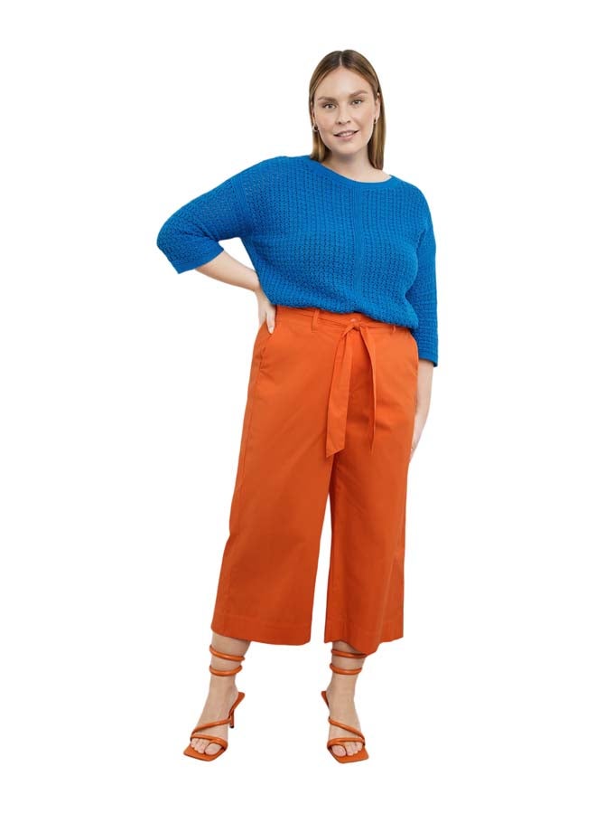 GERRY WEBER Wide 3/4-length culottes with a tie-around belt, Lotta  - Image 1