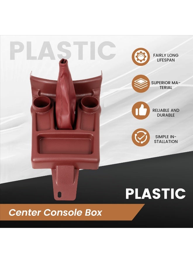 Toyota Hilux Center Console Box with Gear Cover ABS Plastic, Dual Cup Holders, Storage Organizer, Easy Installation, Durable Interior Accessory Compatible with Toyota Hilux Pickup, 44*32CM - Image 3