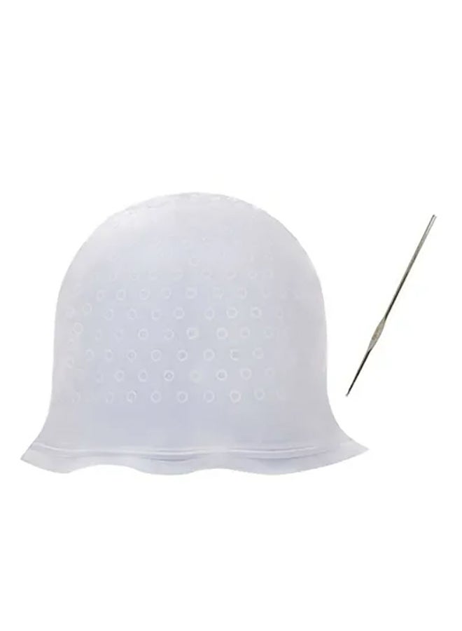 Haifly Reusable Silicone Hair Staining Cap White - Image 4