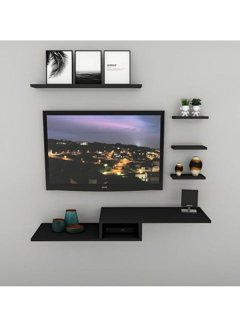 Wooden display corner shelf set For appliances and accessories