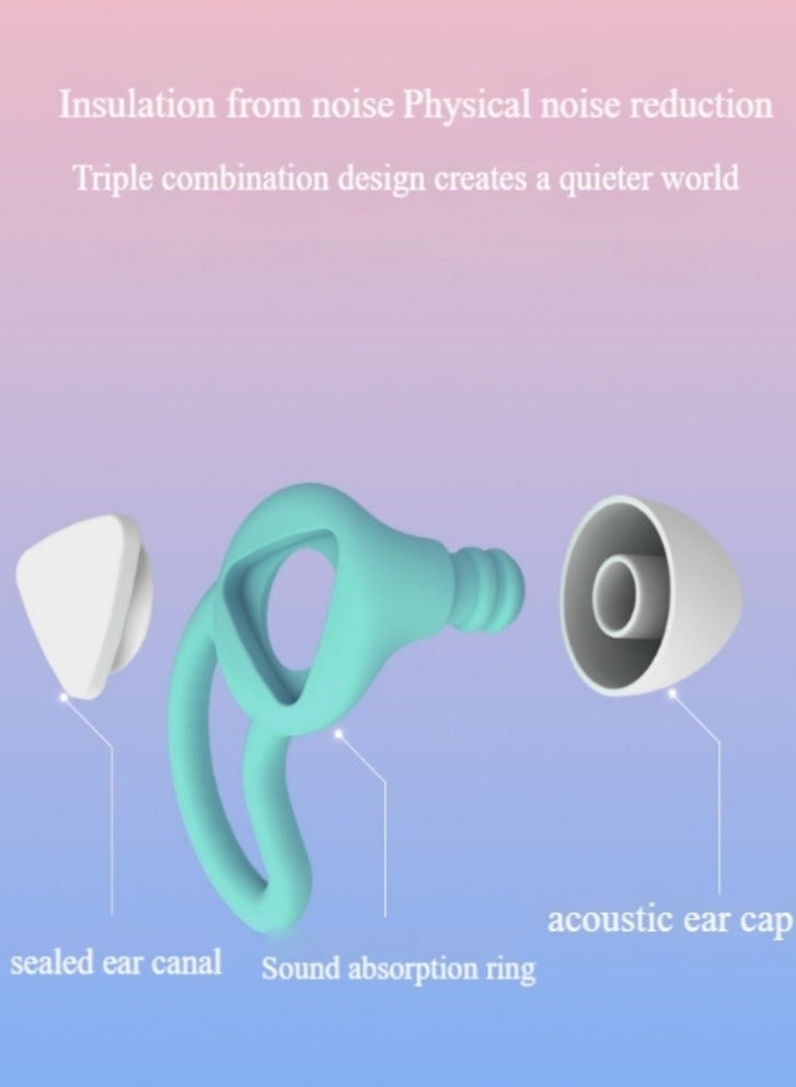 أفضل ذروة سدادات أذن للسباحة، سدادات أذن مانعة للضوضاء، سدادات أذن مريحة للغاية وقابلة لإعادة الاستخدام، سدادات أذن مانعة للضوضاء للنوم، سدادات أذن مريحة للسباحة، سدادات أذن مرنة لحماية السمع من الضوضاء أثناء السفر، سدادات أذن ناعمة مانعة للضوضاء للنوم، سدادات أذن سيليكونية قابلة لإعادة الاستخدام ومقاومة للماء، سدادات أذن لحماية السمع، عازلة للصوت للشخير - Image 5