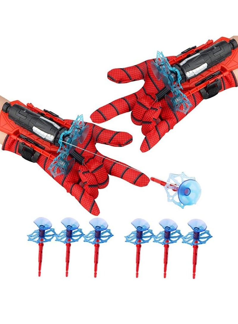 Excefore Launcher Gloves for Spiderman, Super Hero Web Shooter for Kids, Spider Shooter Toy, Spider-Man Launcher Gloves Educational Toys, Spider Launcher Wrist Toys Costume Cosplay Super Hero Toys Gift - Image 1