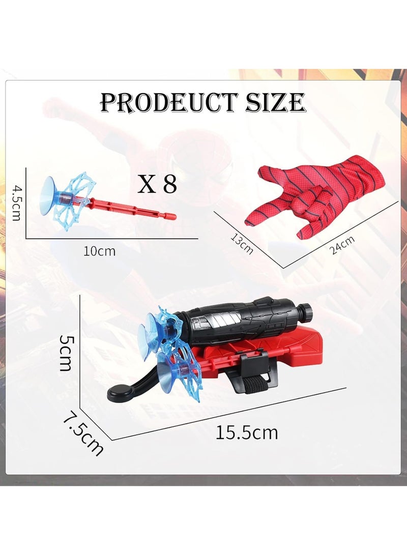Excefore Launcher Gloves for Spiderman, Super Hero Web Shooter for Kids, Spider Shooter Toy, Spider-Man Launcher Gloves Educational Toys, Spider Launcher Wrist Toys Costume Cosplay Super Hero Toys Gift - Image 2