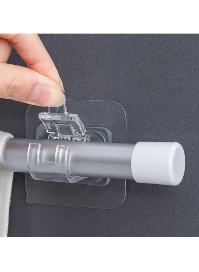 26 pcs self-adhesive Bracket Hook, Double-sided Wall adhesive hook, adhesive Wall Screw Suspension and drill-free Curtain Rod Bracket, Suitable for Storage and Organization of kitchen, Bathroom, Off - Image 3