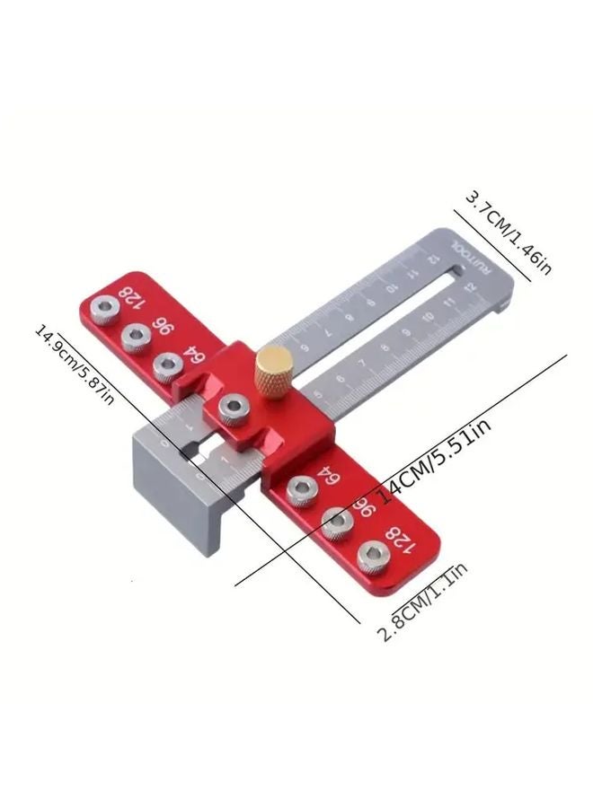 1 Set Cabinet Hardware Clamp Guide Adjustable Center Hole Punch Positioner Woodworking Tool - Image 4