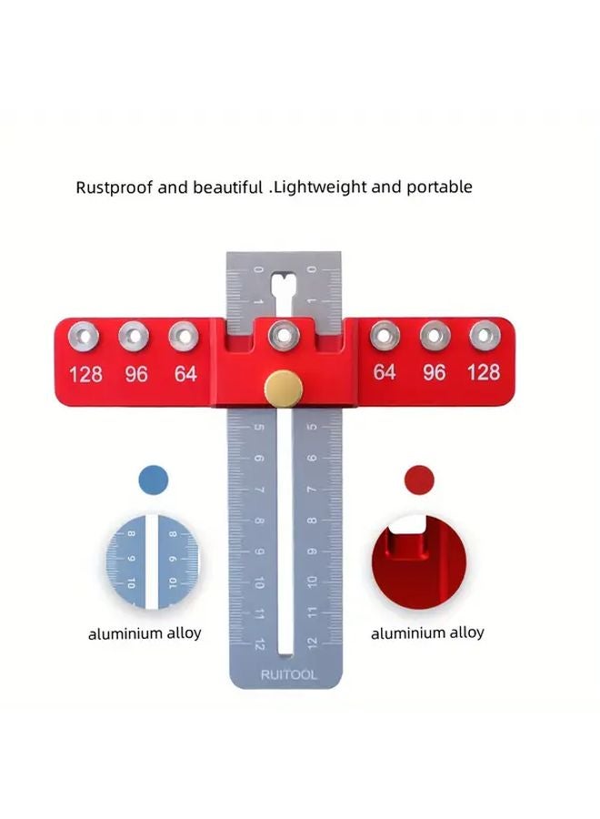1 Set Cabinet Hardware Clamp Guide Adjustable Center Hole Punch Positioner Woodworking Tool - Image 2