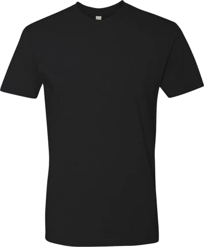 Next Level Apparel Mens Premium Fitted Short-Sleeve Crew T-Shirt Black(1pck) Medium - Image 4