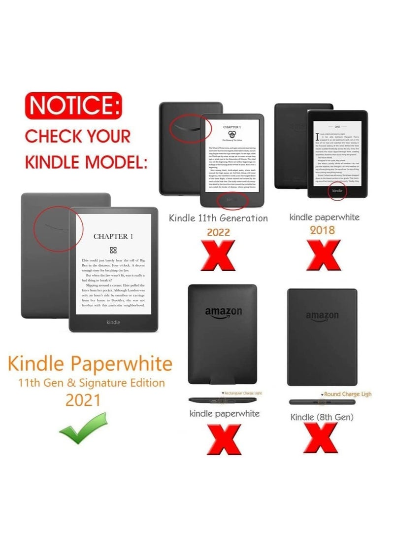 Sleeve Case for 7" Kindle Paperwhite and Kindle Colorsoft Signature Edition (2024 Released), 6.8" Kindle Paperwhite 2021, Lightweight, Portable, Protective Pouch Bag for Kindle (Pink) - Image 2