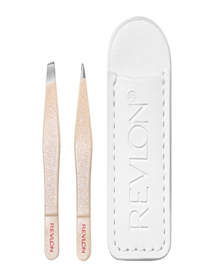 Revlon مجموعة ملاقط صغيرة من ريفلون، مجموعة أدوات إزالة الشعر مع رؤوس مائلة ونقطة، محمولة وسهلة الاستخدام، مصنوعة من الفولاذ المقاوم للصدأ طويل الأمد، 1 قطعة - Image 2