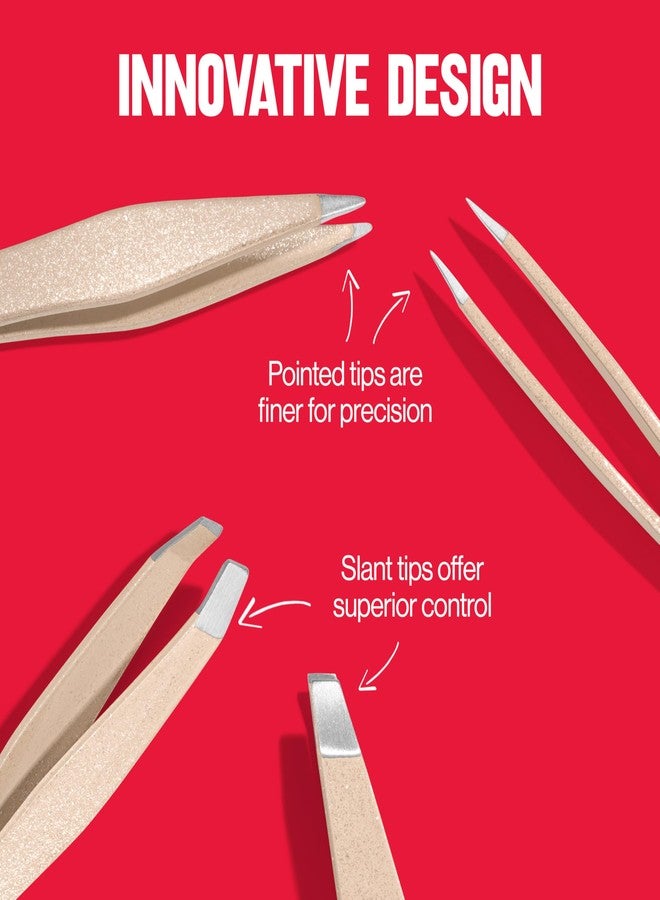 Revlon مجموعة ملاقط صغيرة من ريفلون، مجموعة أدوات إزالة الشعر مع رؤوس مائلة ونقطة، محمولة وسهلة الاستخدام، مصنوعة من الفولاذ المقاوم للصدأ طويل الأمد، 1 قطعة - Image 5