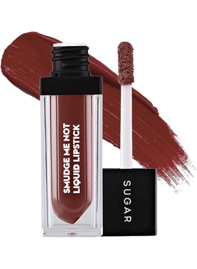 SUGAR Cosmetics - Smudge Me Not Liquid Lipstick14 Teak Mystique (Warm Brown) Intensely Pigmented Liquid Matte Finish, Longwearing Formula, Smudgeproof - Image 1