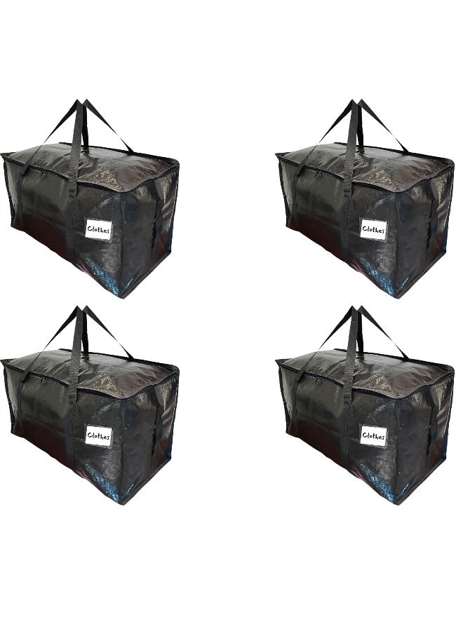 4 Moving Bags Heavy Duty Extra Large, Stronger Handles Wrap Storage Packing Bags Totes, Durable Moving Supplies, Perfect for Storage and Transport, Ideal for Moving, Organizing, and Packing - Image 1