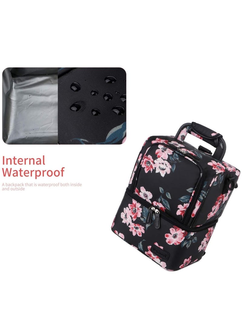 Gonice - Breast Pump Bag Backpack Cooler Bag and Moistureproof Lunch Bag Double Layer for Work Moms - Image 1