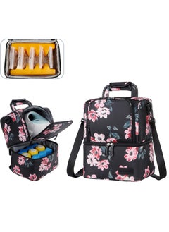 Gonice Breast Pump Bag Backpack Cooler Bag and Moistureproof Lunch Bag Double Layer for Work Moms  - Image 1