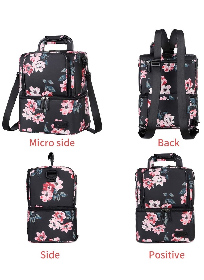 Gonice - Breast Pump Bag Backpack Cooler Bag and Moistureproof Lunch Bag Double Layer for Work Moms - Image 1