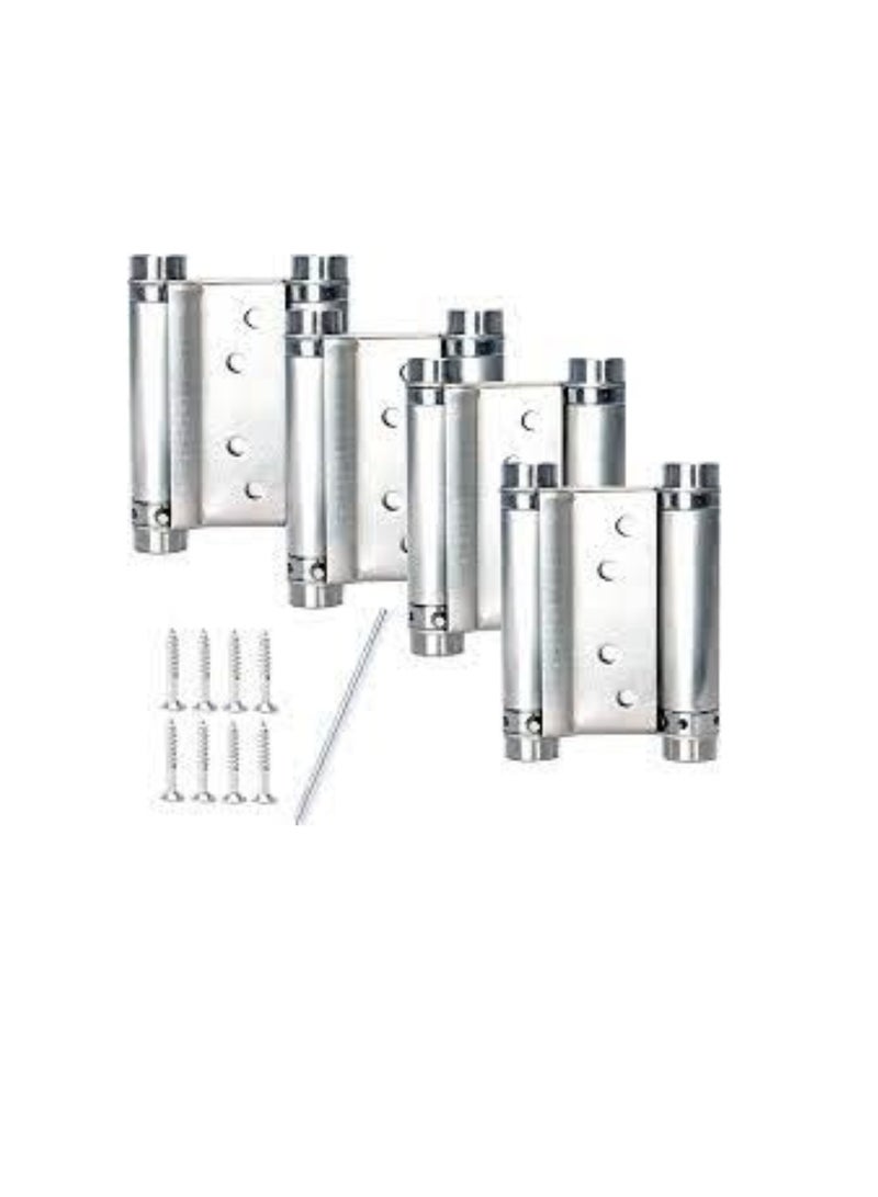 KNP KNP Double Action Spring Hinges (4 Inch, Stainless Steel) are designed for smooth and efficient door operation