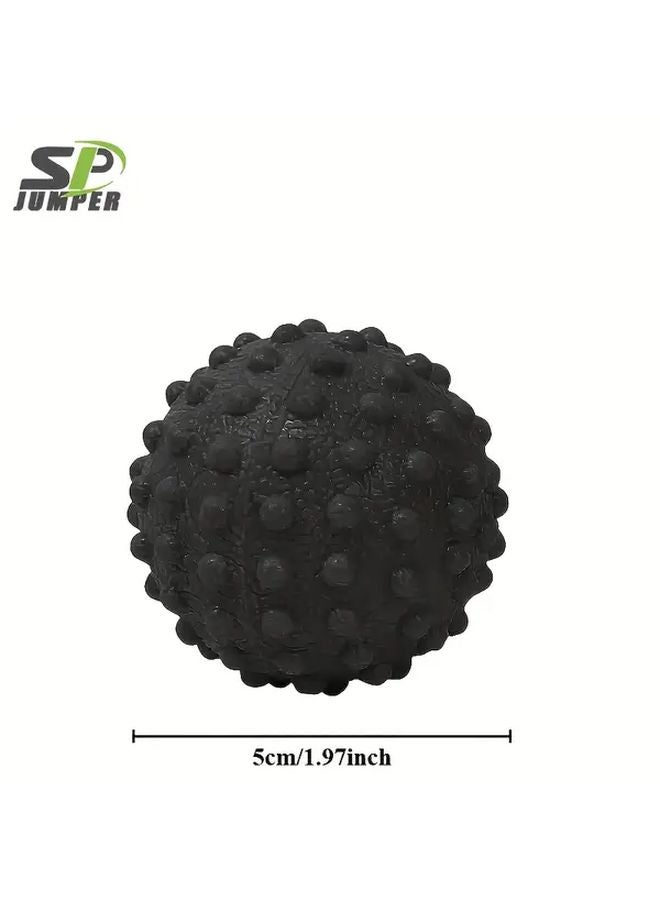 كرة تدليك الفاشيا السوداء ذات النقاط البارزة لتخفيف العضلات - لياقة صالة الألعاب الرياضية المنزلية - Image 1
