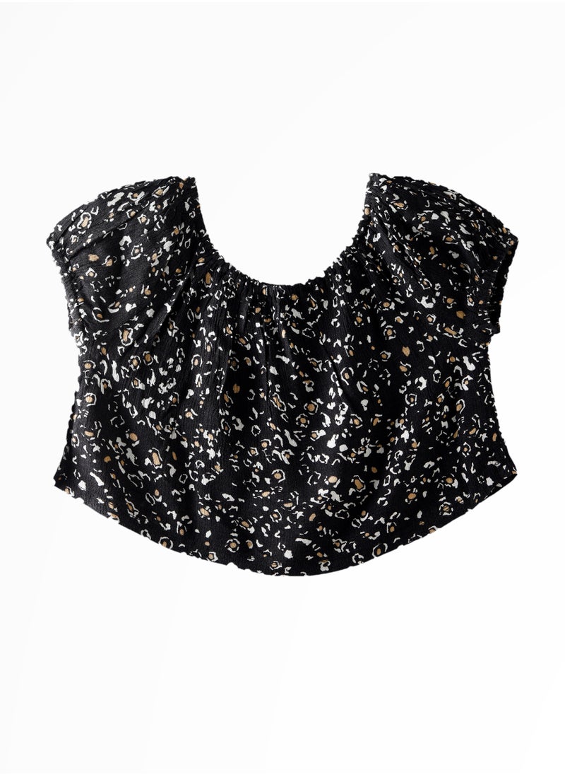 Jelliene Sunny Sprints: Girls' Comfy Crepe Blouses Breezy Style & Playful Adventures  - Image 1