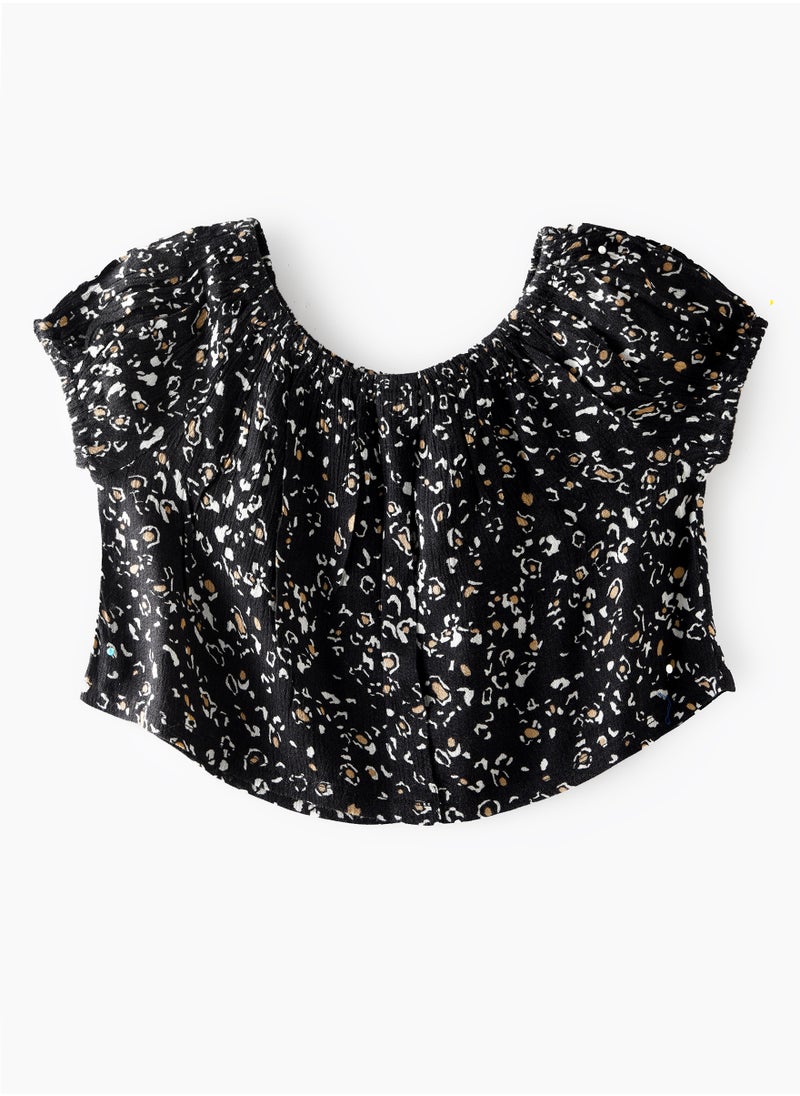 Jelliene Sunny Sprints: Girls' Comfy Crepe Blouses Breezy Style & Playful Adventures  - Image 2