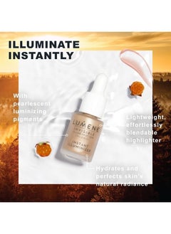 Lumene Invisible Illumination Instant Illuminizer Golden Hour - Lightweight Hydrating Liquid Highlighter - Glowing Skin Makeup Highlighter for a Natural Radiance - Highlight Illuminator (0.5 Fl Oz)  - Image 4