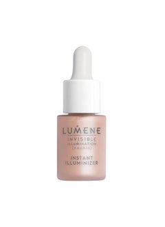 Lumene Invisible Illumination Instant Illuminizer Golden Hour - Lightweight Hydrating Liquid Highlighter - Glowing Skin Makeup Highlighter for a Natural Radiance - Highlight Illuminator (0.5 Fl Oz)  - Image 1