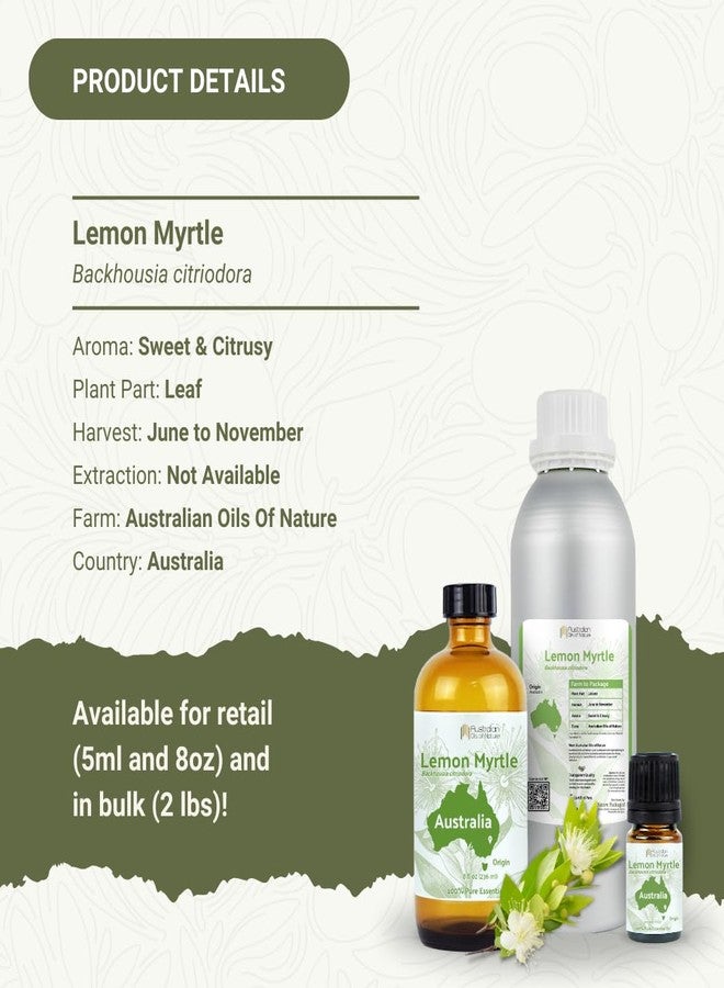Nature Packaged Lemon Myrtle Essential Oil - Experience an Invigorating, Fresh Citrus Aroma - Pure, Undiluted Therapeutic Grade Essential Oil - 5ml - Image 5