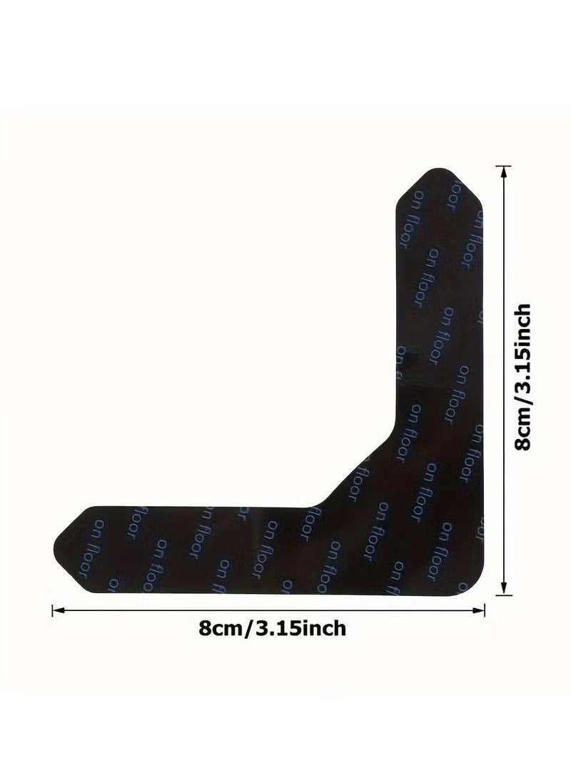 10pcs Reusable Carpet Stickers, Non-Slip Washable Rug Stickers, Hardwood Corner Carpet, Prevent Rugs From Moving And Rolling Edges, U-shape Carpet Sticker  - Image 2