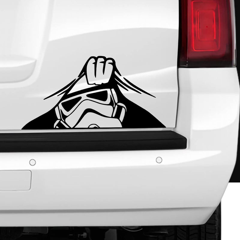 VALIANT COLLECTIONS â€“ Peeking Pooper Stickersâ€“Vinyl Decal for Car and Van â€“ Indoor and Outdoor use for Long Lastingâ€“Waterproof Stickers for Waterbottle and Laptopâ€“Removable Sticker for Mirrorâ€“ VC 394 - Image 1