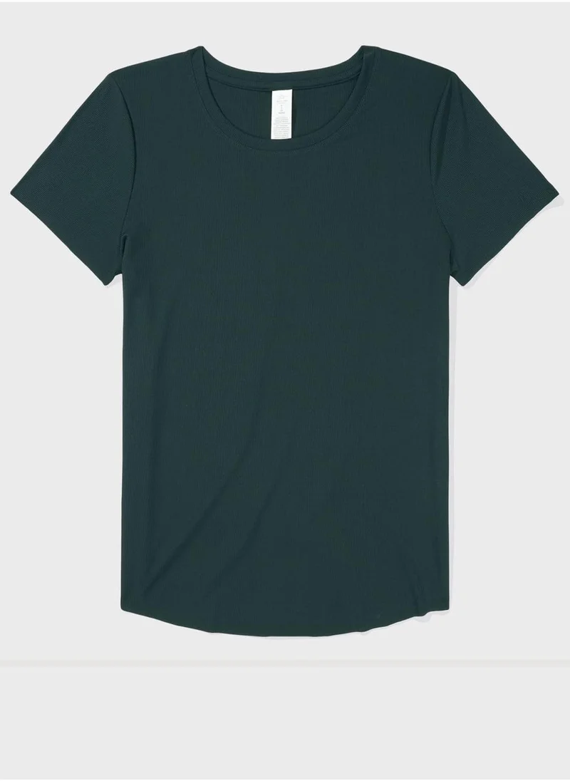 آري من امريكان ايجل Crew Neck Ribbed T-Shirt
