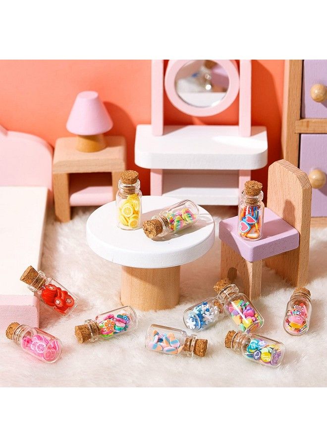Sumind 50 Pieces Cute Miniature Dollhouse Food Jar Glass Bottle 1:12 Mini Fruit Simulation Scene Candy Snack Model Game Party Toys Pretend Play Doll House Kitchen Decoration For Dollhouse - Image 5