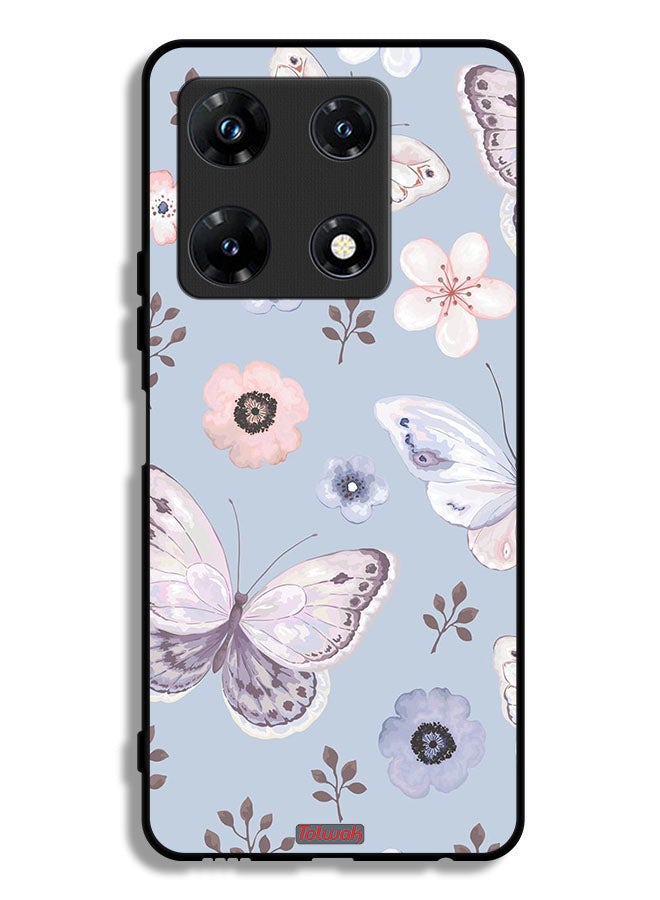 Tolwak Infinix Note 30 Pro Protective Case Cover Butterflies And Flowers - Image 1
