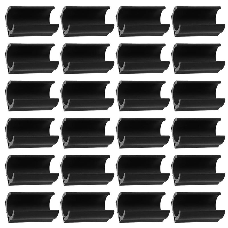 Black Plastic Chair Leg Covers 100PCS Non Slip Floor Protectors for Indoor Outdoor Furniture Feet Caps - Image 2