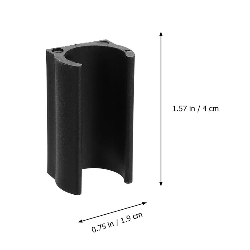 Black Plastic Chair Leg Covers 100PCS Non Slip Floor Protectors for Indoor Outdoor Furniture Feet Caps - Image 3